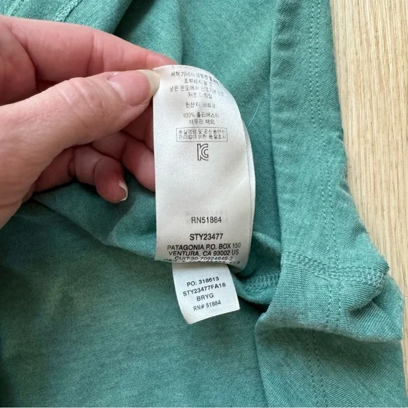 patagonia t-shirt teal blue - Picture 6 of 6